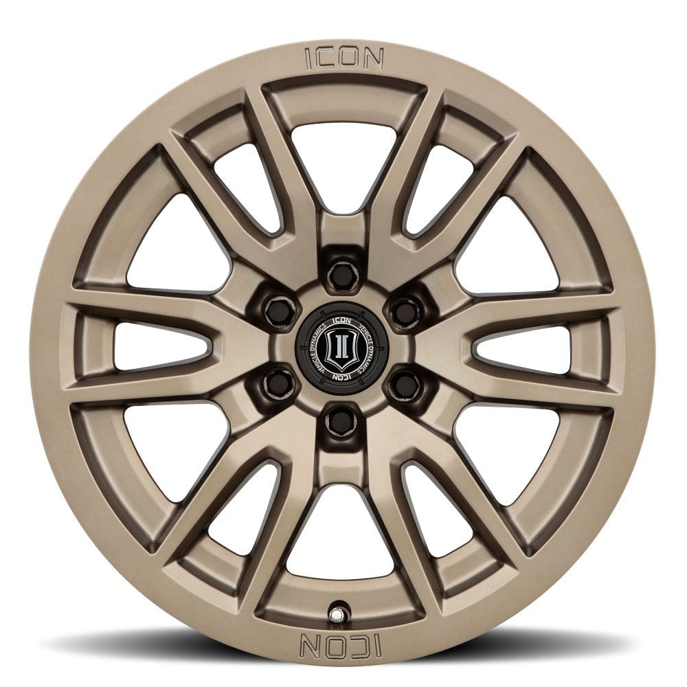 (Special Pricing) 17x8.5 ICON Vector 6 Bronze 6x5.5/139.7 0mm - Flex Offroad