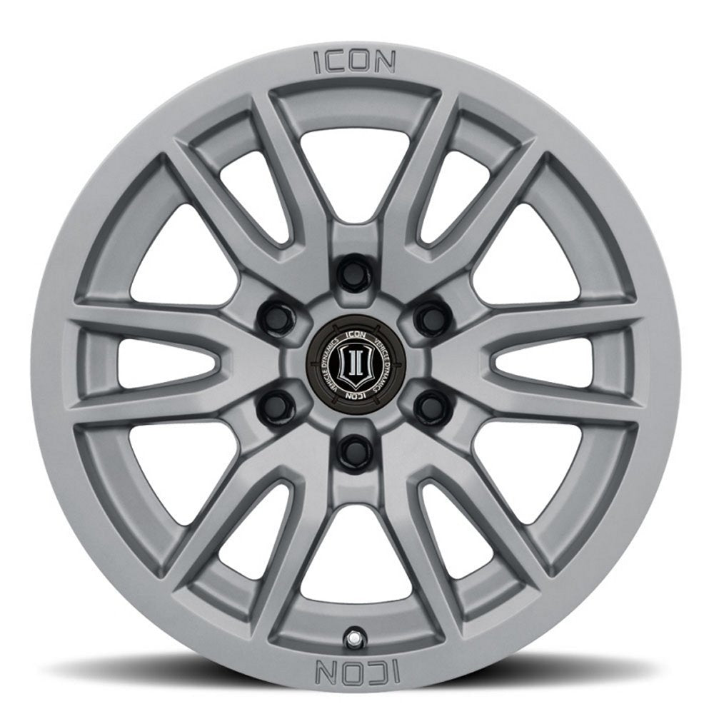 (Special Pricing) 17x8.5 ICON Vector 6 Titanium 6x5.5/139.7 25mm - Flex Offroad
