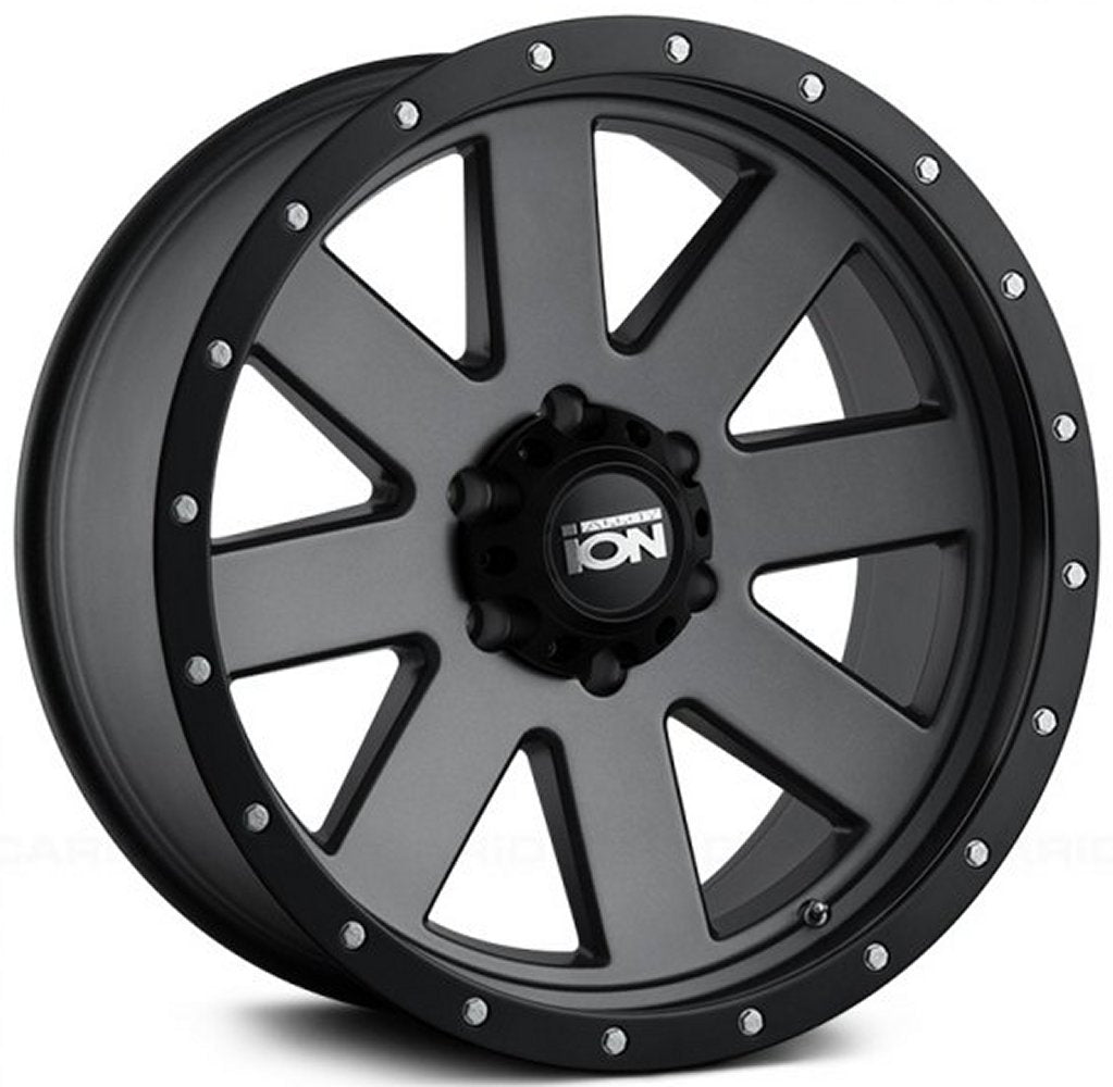 20x9 ION Alloy 134 Matte Gunmetal  5x5.5/139.7 18mm