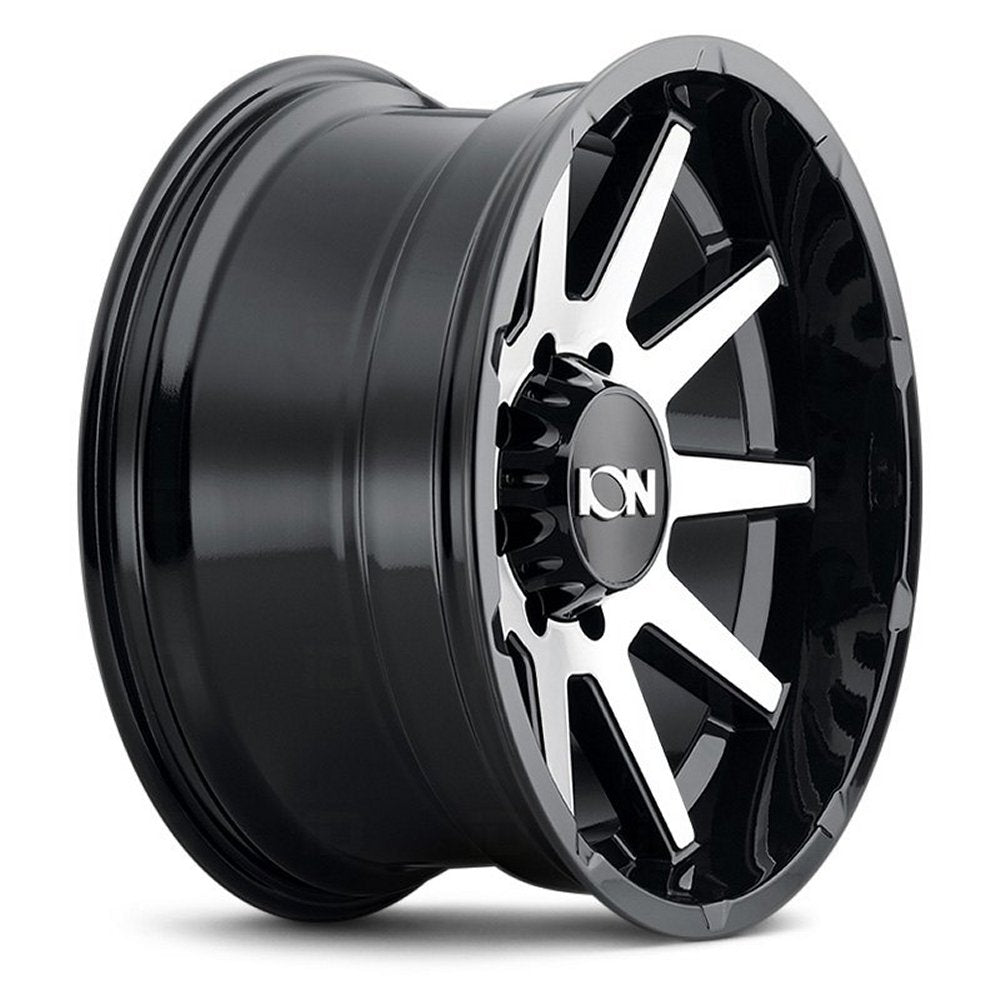 20x10 ION Alloy 143 Gloss Black w/ Machined Face 6x135 -19mm - Flex Offroad