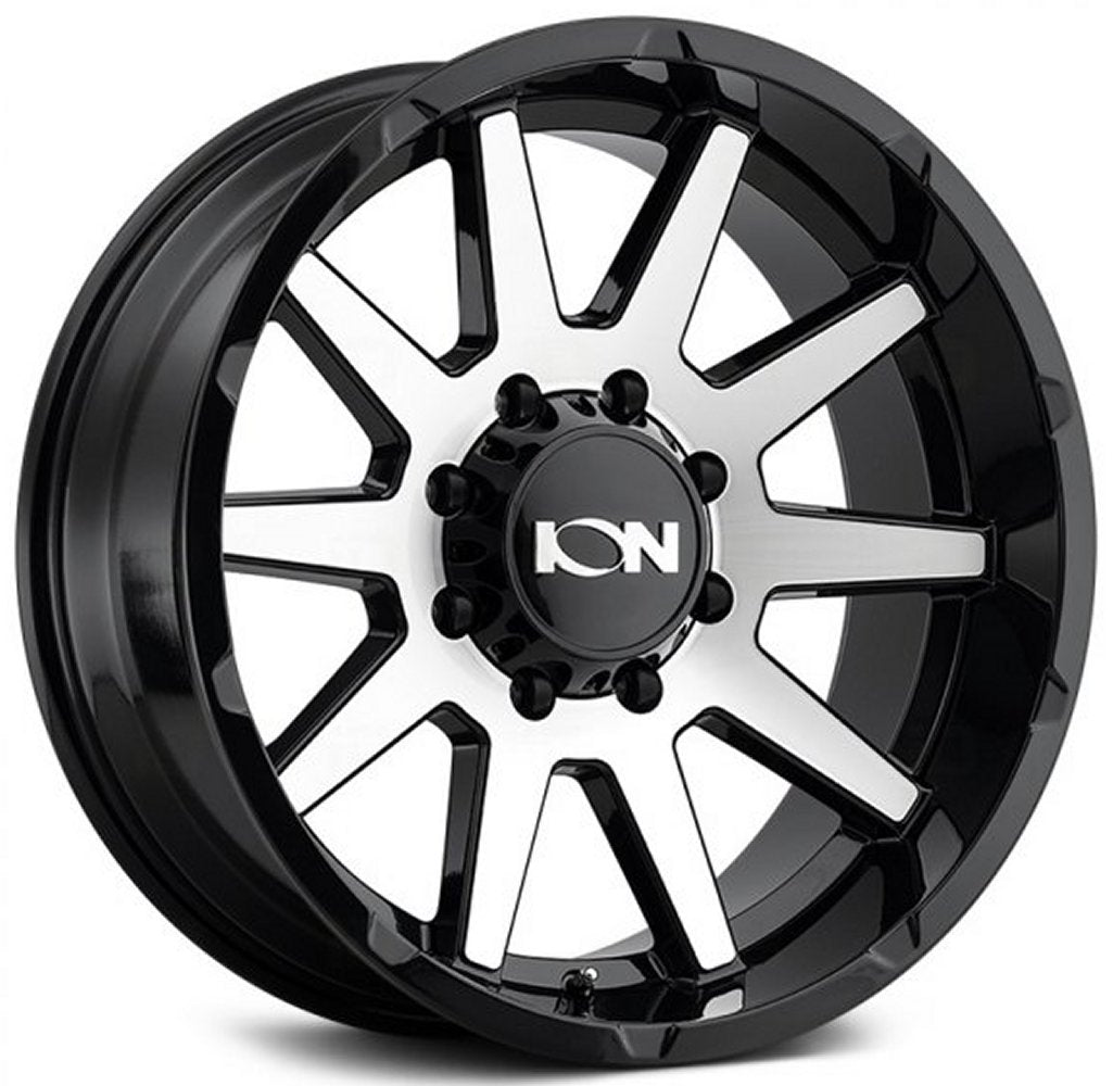 20x10 ION Alloy 143 Gloss Black w/ Machined Face 6x135 -19mm - Flex Offroad