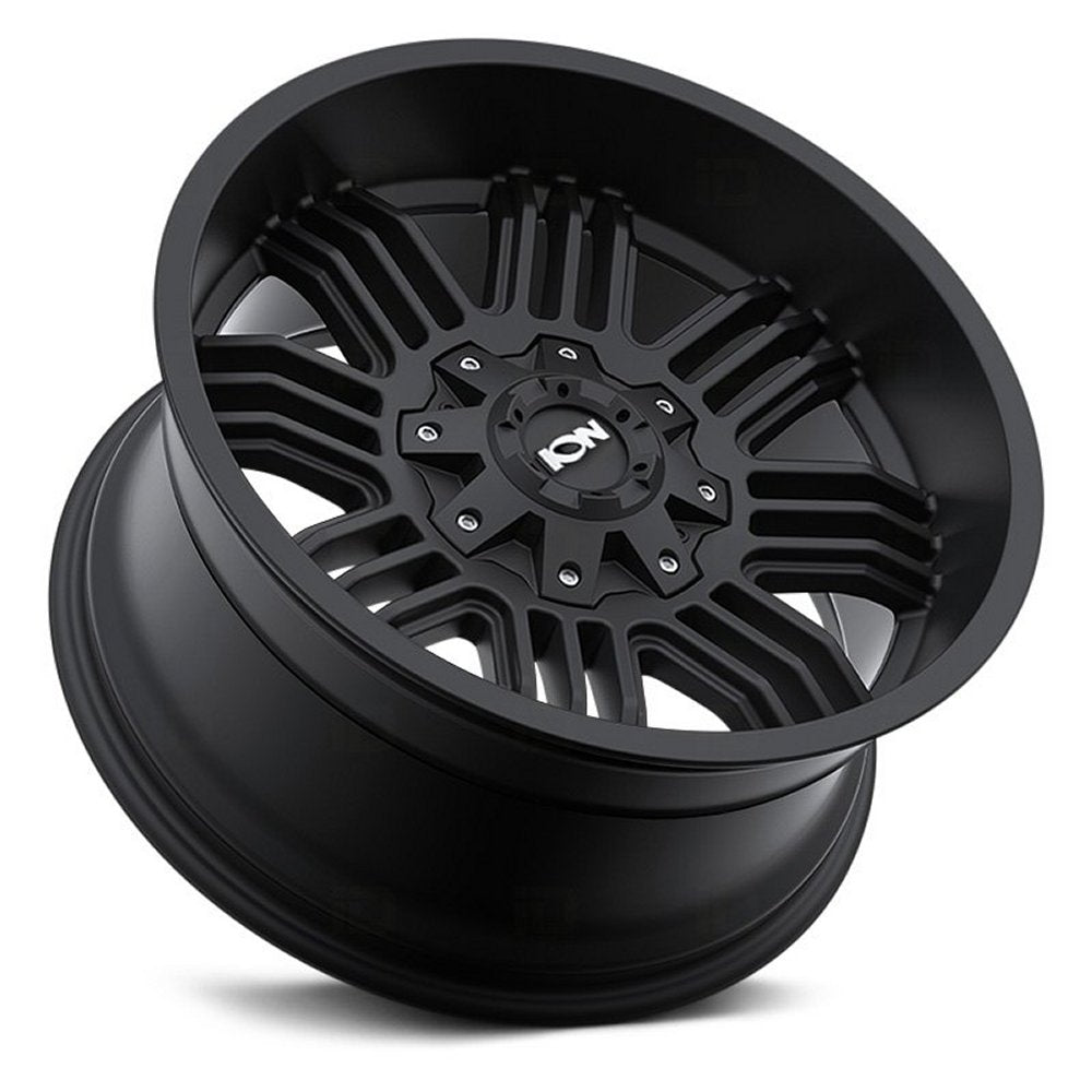 17x9 ION Alloy 144 Matte Black 8x170 -12mm