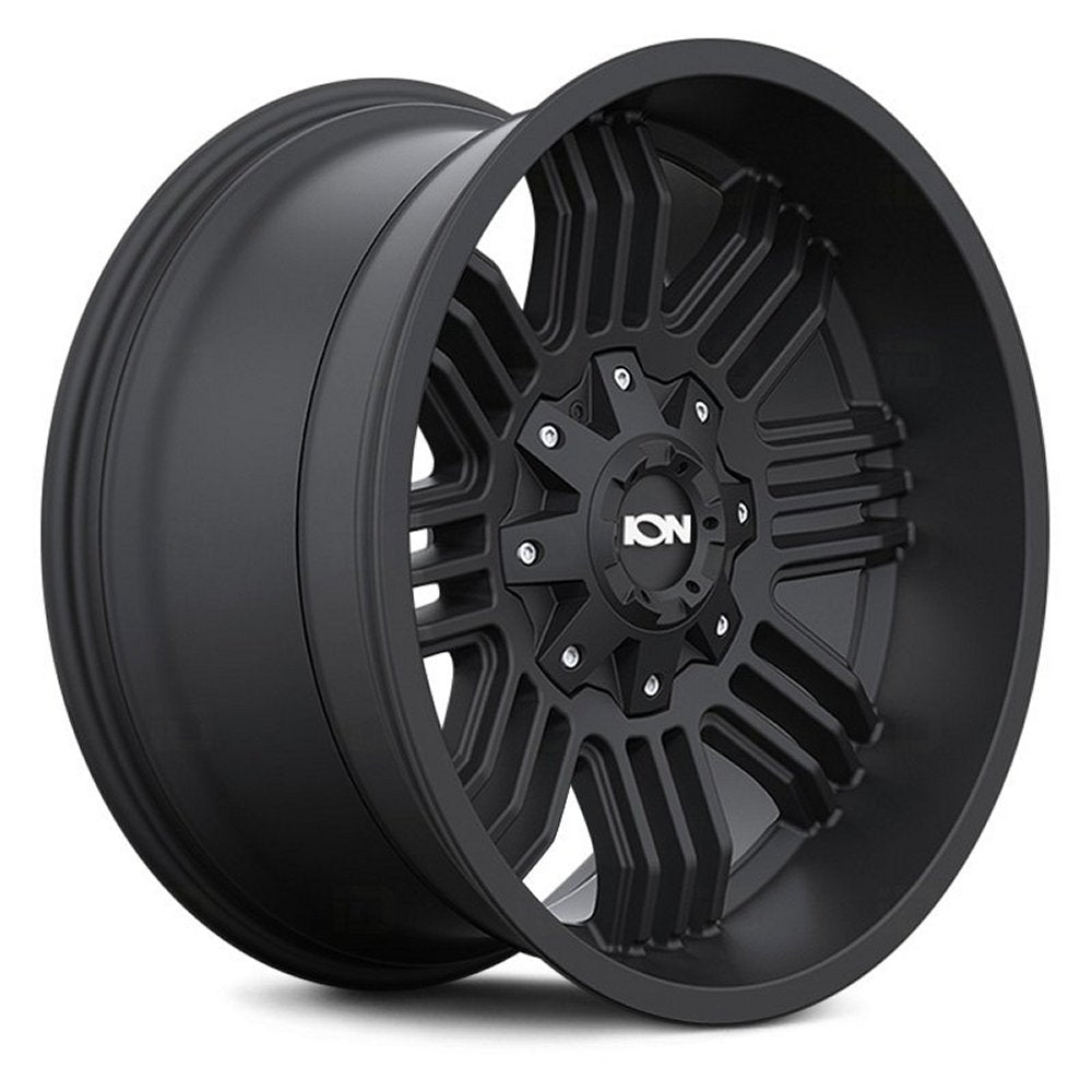 17x9 ION Alloy 144 Matte Black 8x170 -12mm