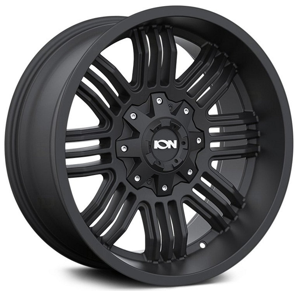 17x9 ION Alloy 144 Matte Black 8x170 -12mm