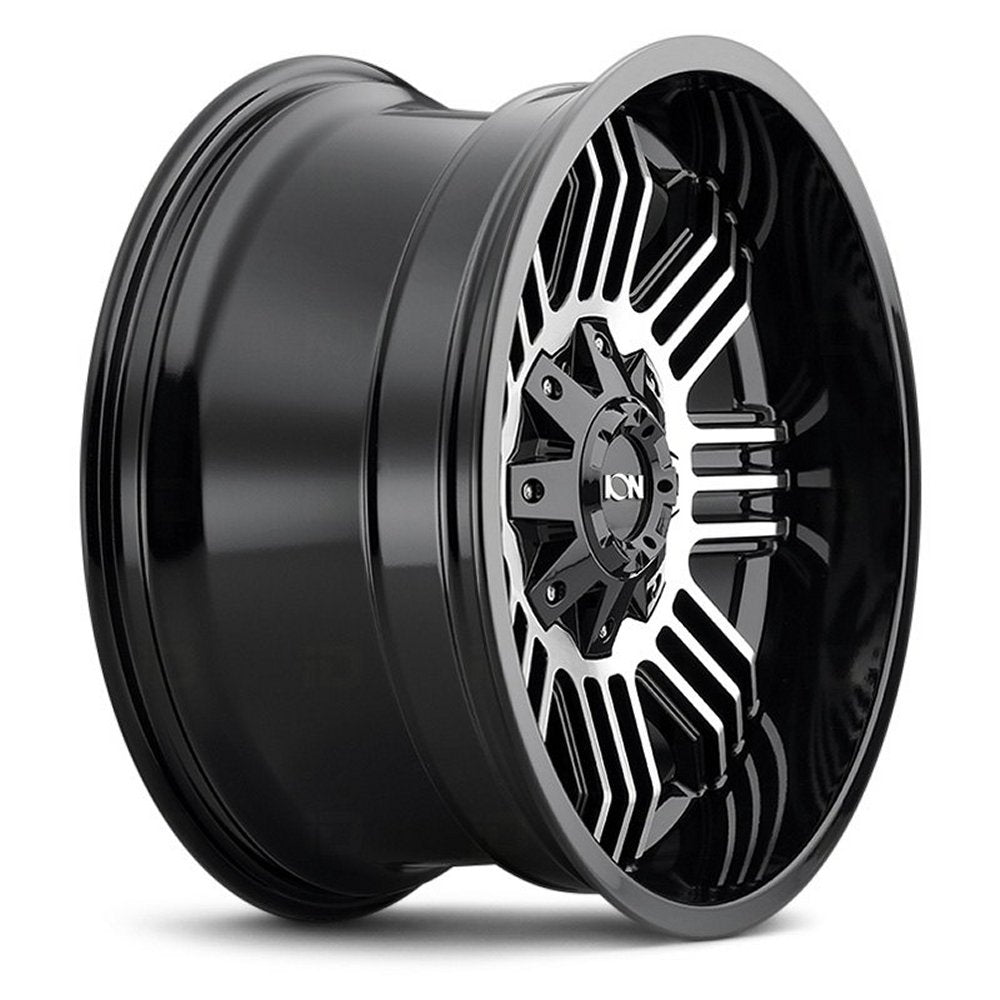 17x9 ION Alloy 144 Satin Black w/ Machined Face 6x135 6x5.5/139.7 -12mm - Flex Offroad