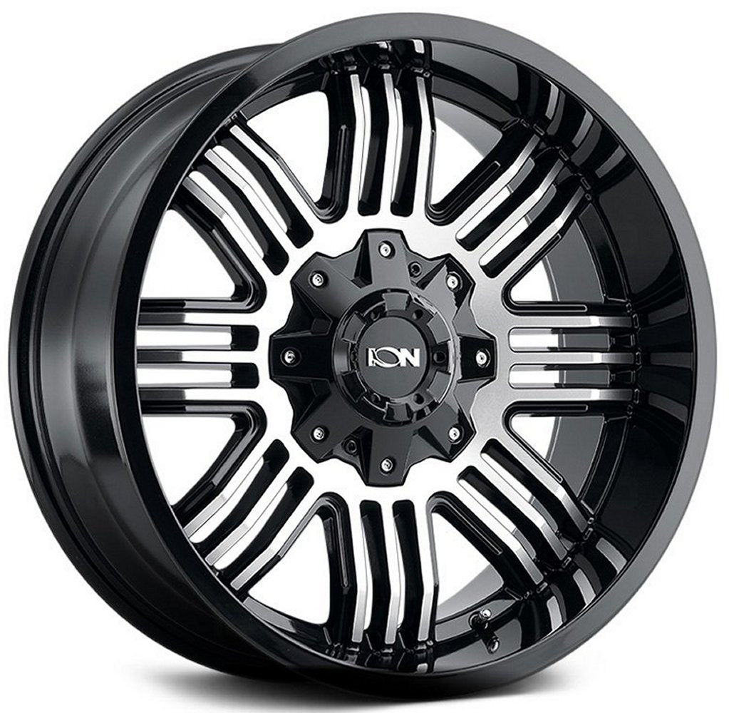 20x9 ION Alloy 144 Satin Black w/ Machined Face 8x180 18mm