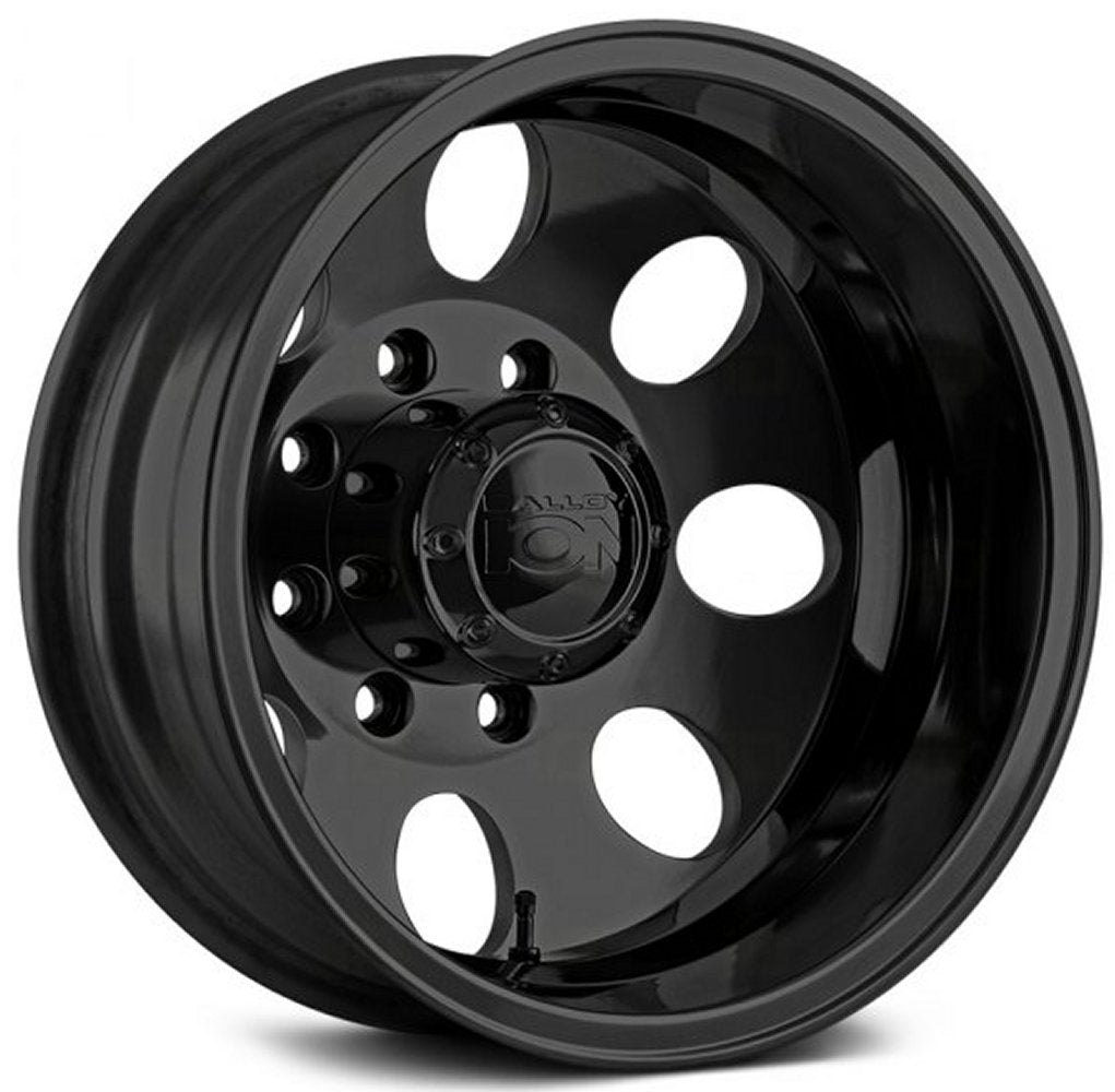 17x6.5 ION Alloy Dually Rear 167 Matte Black 8X6.5/165 -142MM 130.18 C.B. - Flex Offroad
