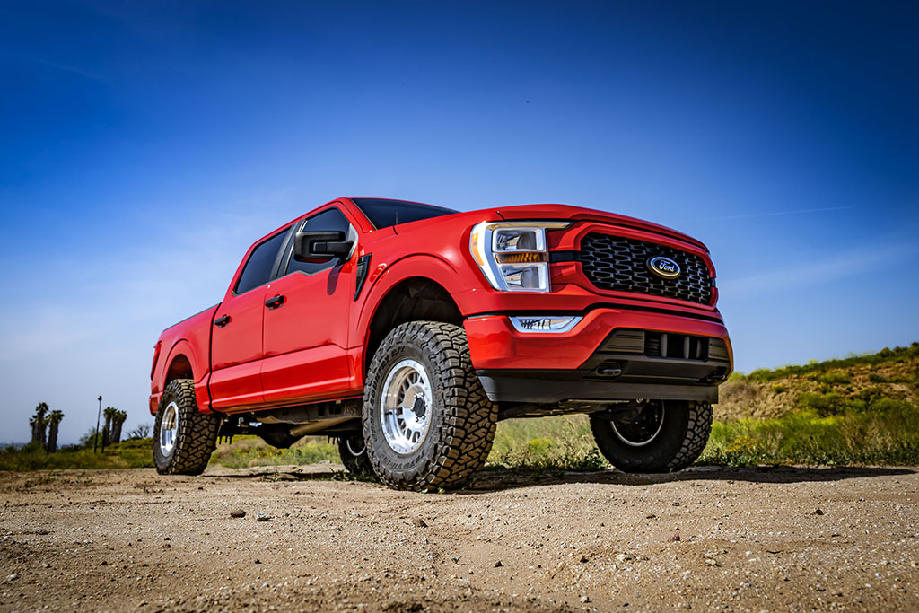 ICON 2021-2024 Ford F-150 4WD, 3.5-4.5" Lift, Stage 3 Suspension System, Billet K93143