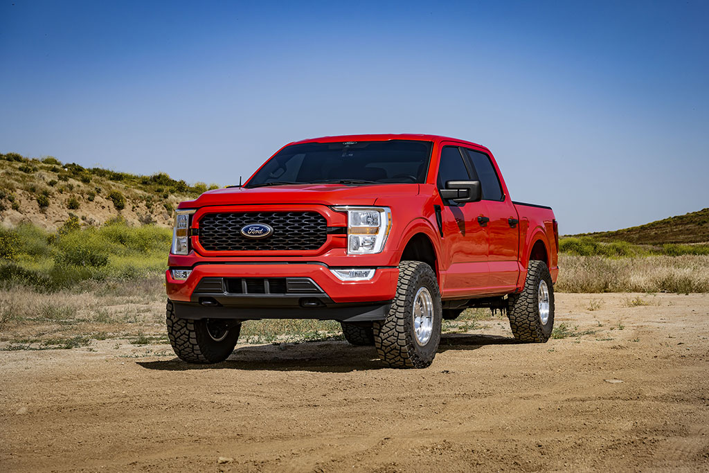 ICON 2021-2024 Ford F-150 4WD, 3.5-4.5" Lift, Stage 5 Suspension System, Billet K93145