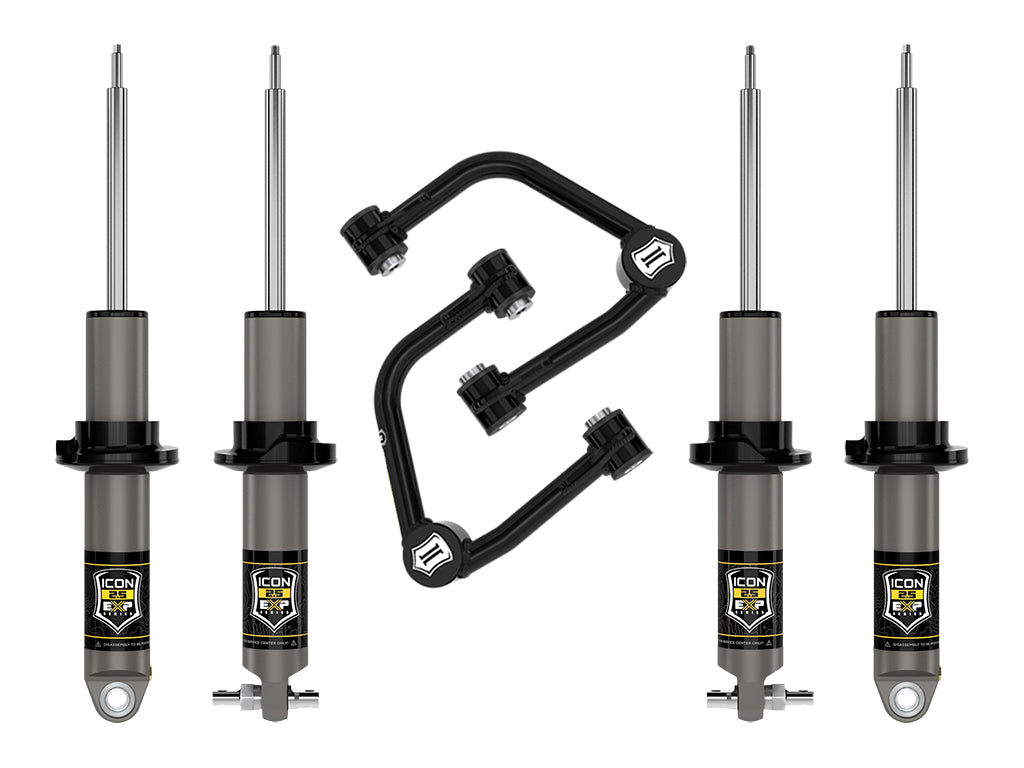 ICON 21-23 Bronco HOSS 1.0 Pkg, 1.375-3" Lift Stage 2 Suspension System, Tubular k40002t