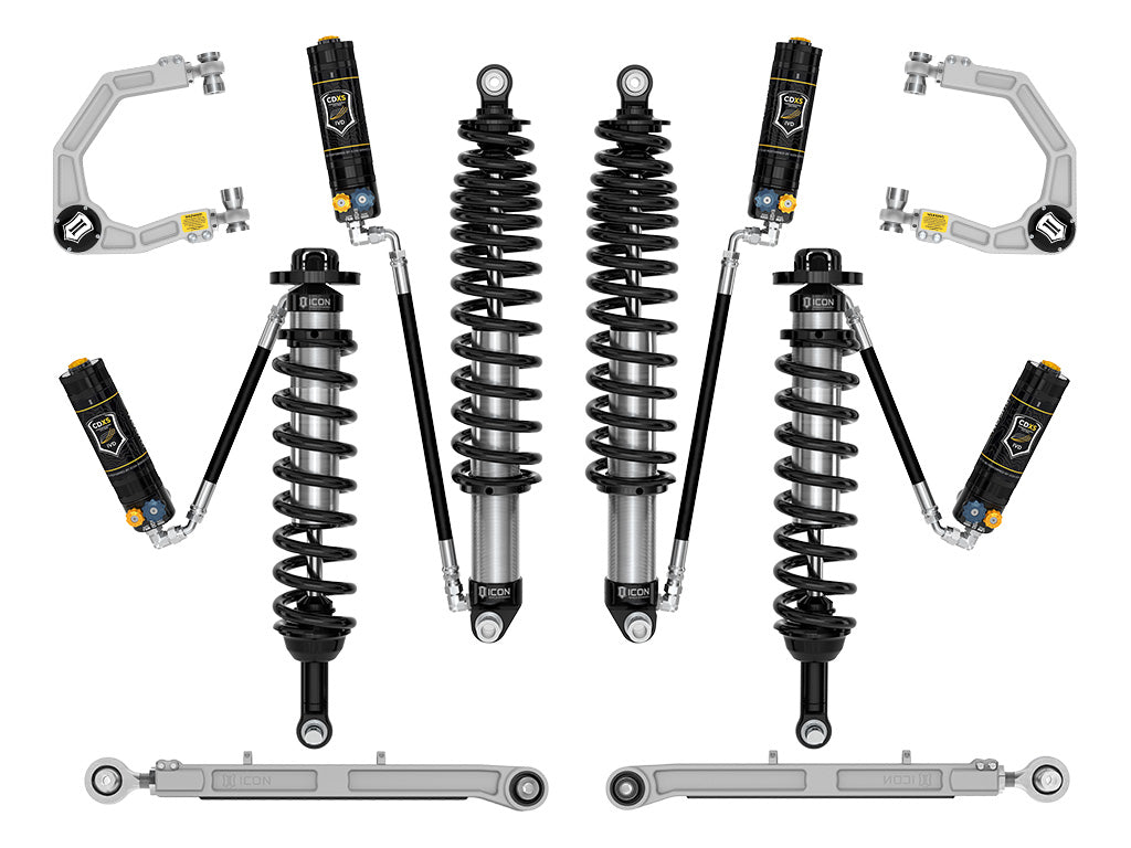 ICON 2021-2023 Ford Bronco, Non-Sasquatch, 3-4" Lift, Stage 6 Suspension System, CDXS, Billet, Heavy Rate Rear Spring k40006dx