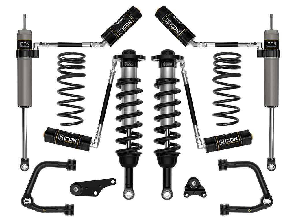 ICON 2024-2025 Toyota Tacoma 1.25-3" Lift, Stage 4 Suspension System, Tubular, Overland Rear Springs K53294TX