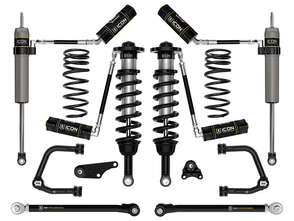 ICON 2024-2025 Toyota Tacoma 1.25-3" Lift, Stage 7 Suspension System, Tubular, Triple Rate Rear Springs k53297ts