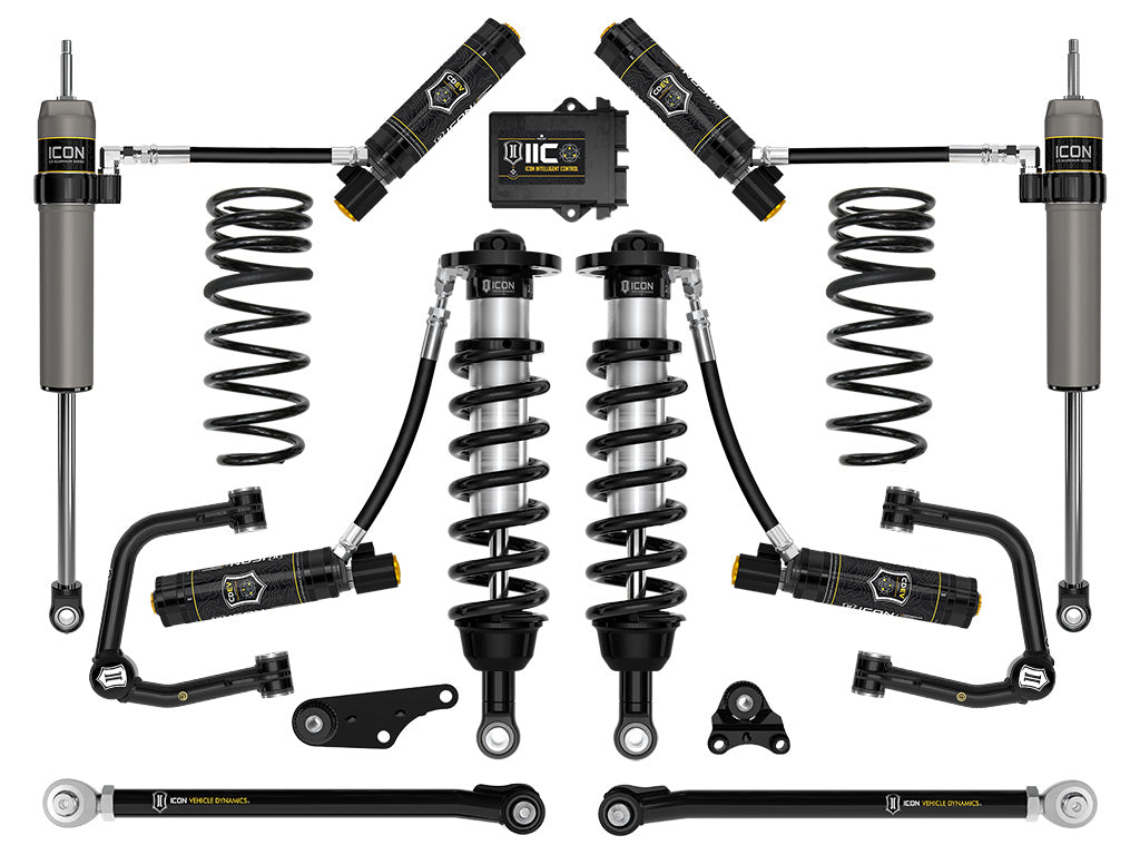 ICON 2024-2025 Toyota Tacoma 1.25-3" Lift, Stage 10 Suspension System, Tubular, Overland Rear Springs k53300tx