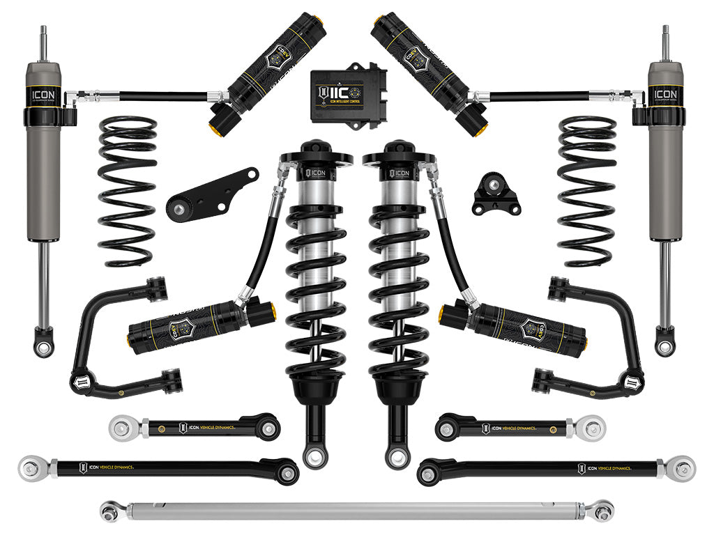 ICON 2024-2025 Toyota Tacoma 1.25-3" Lift, Stage 13 Suspension System, Tubular, Overland Rear Springs k53303tx