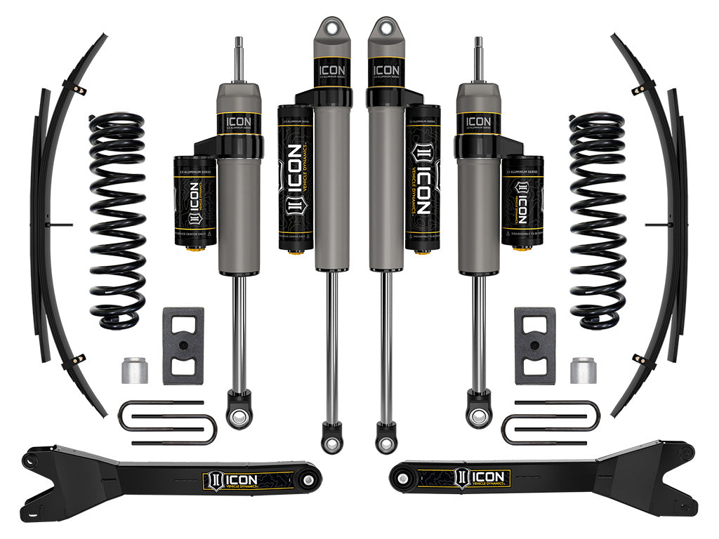 ICON 2023 Ford F-250/F-350 Super Duty 4WD Diesel, 2.5" Lift, Stage 2 Suspension System w/ Radius Arms and Expansion Packs K62562RL