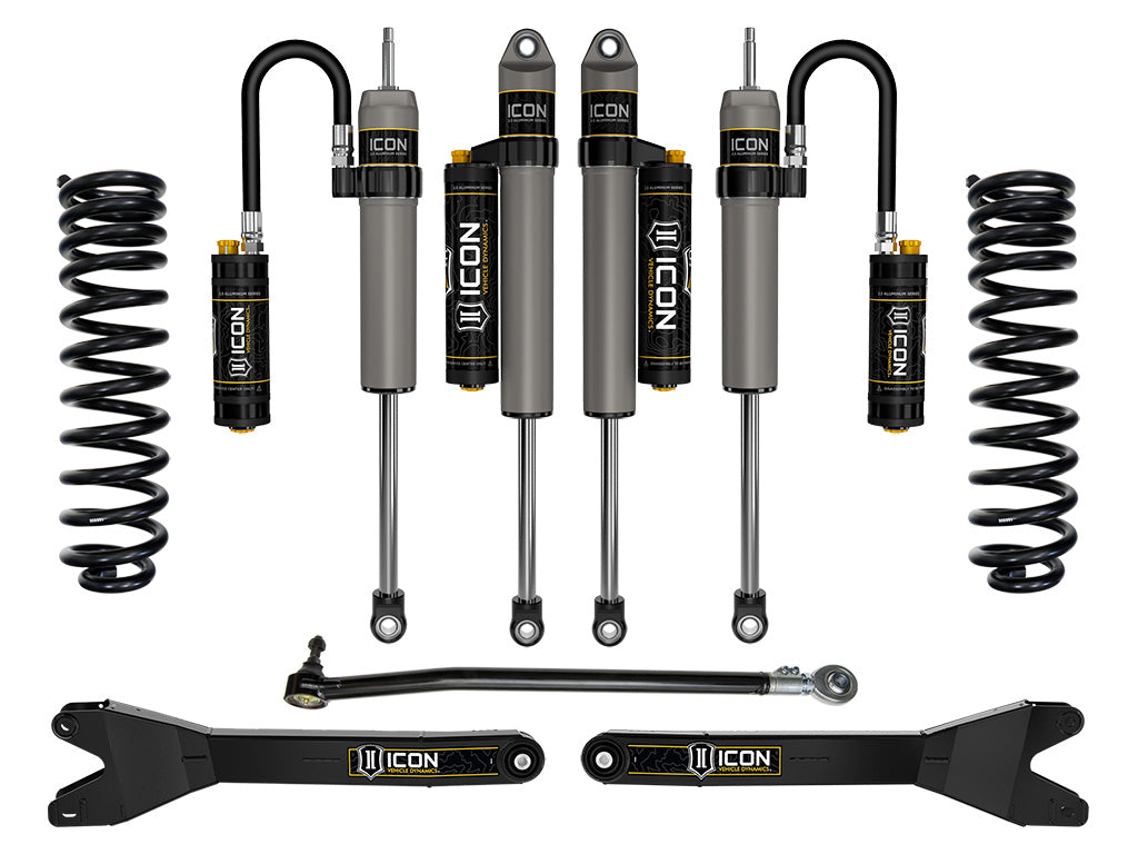 ICON 2023 Ford F-250/F-350 Super Duty 4WD Diesel, 2.5" Lift, Stage 4 Suspension System w/ Radius Arms K62564R
