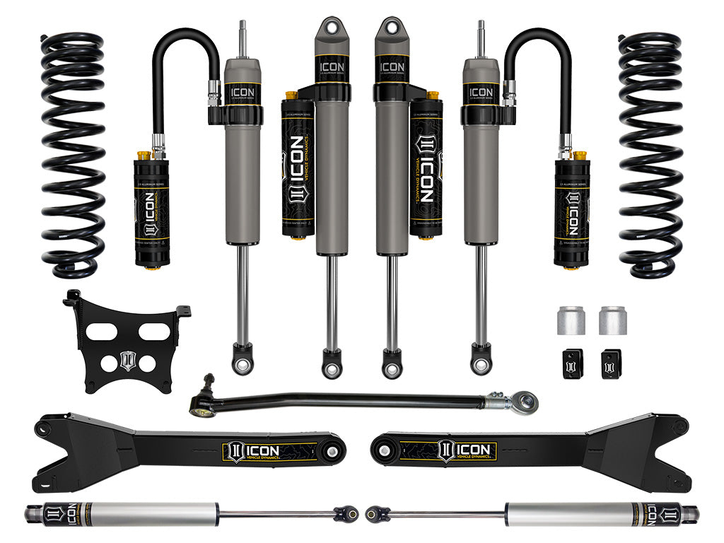 ICON 2023 Ford F-250/F-350 Super Duty 4WD Diesel, 2.5" Lift, Stage 5 Suspension System w/ Radius Arms k62565r