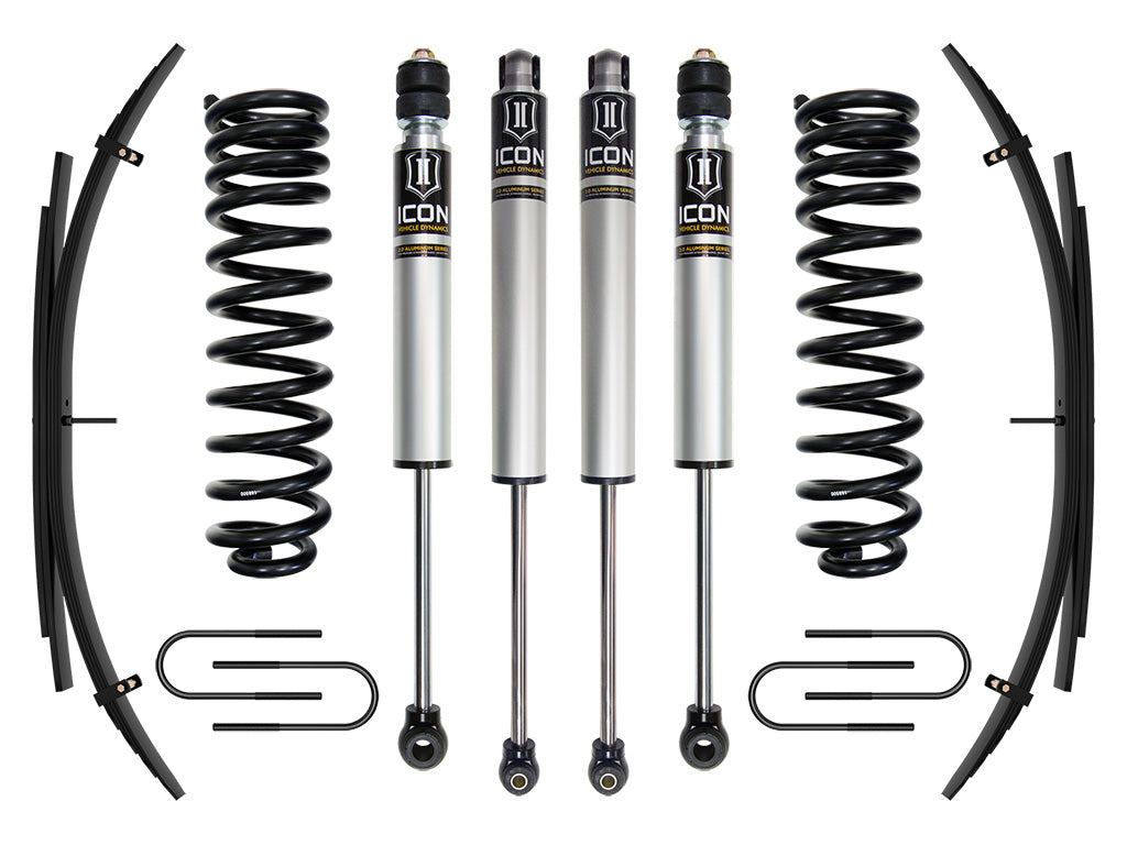 ICON 2008-2010 Ford F-250/F-350 Super Duty 4WD Diesel, 2.5" Lift, Stage 1 Suspension System w/ Expansion Packs K62571