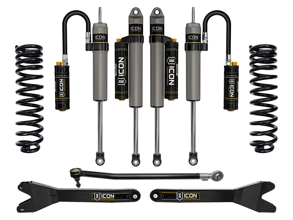 ICON 2023 Ford F-250/F-350 Super Duty 4WD Gas, 2.5" Lift, Stage 4 Suspension System w/ Radius Arms K62594R