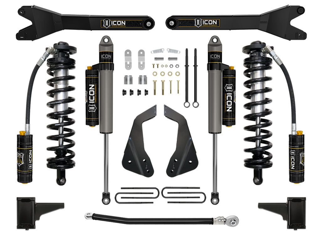 ICON 05-07 FORD F250/F350 4-5.5" STAGE 4 COILOVER CONVERSION SYSTEM W RADIUS ARM K63114R
