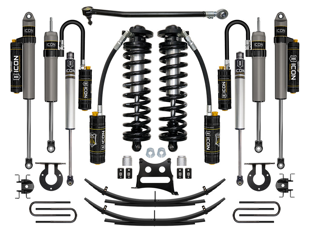 ICON 17-22 Ford F250/F350, 2.5-3" Lift, Stage 5 Coilover System w/ Leaf Springs K63145L