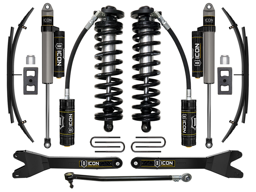 ICON 2023 Ford F-250/F-350 Super Duty 4WD, 2.5-3" Lift, Stage 3 Coilover Conversion System w/ Radius Arms & Expansion Packs K63163RL