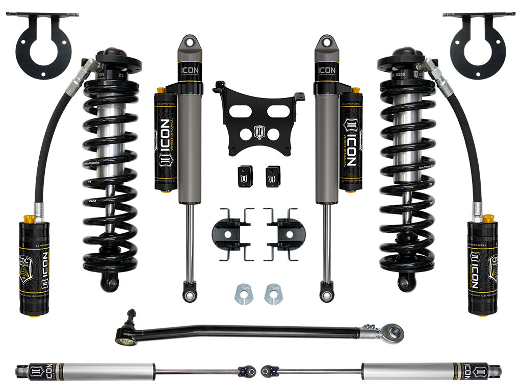 ICON 2023 Ford F-250/F-350 Super Duty 4WD, 2.5-3" Lift, Stage 4 Coilover Conversion System k63164