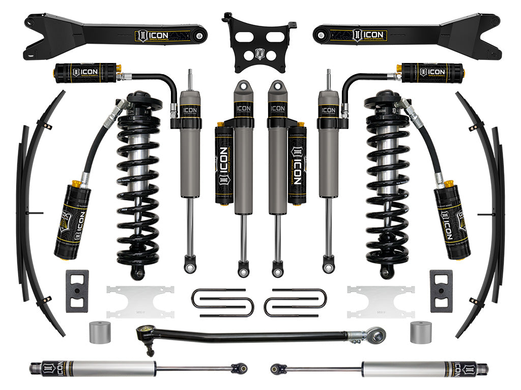ICON 2023 Ford F-250/F-350 Super Duty 4WD, 2.5-3" Lift, Stage 5 Coilover Conversion System with Radius Arms and Expansion Packs k63165rl