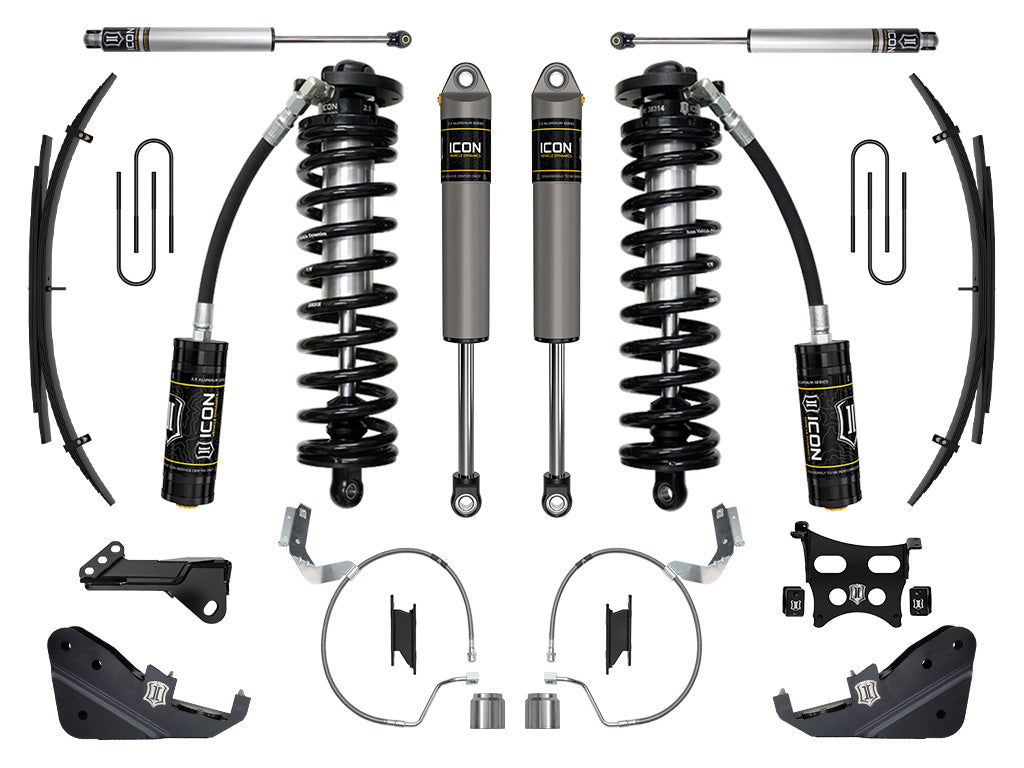 ICON 2023 Ford F-250/F-350 Super Duty 4WD, 4-5.5" Lift, Stage 3 Coilover Conversion System w/ Expansion Packs K63173L