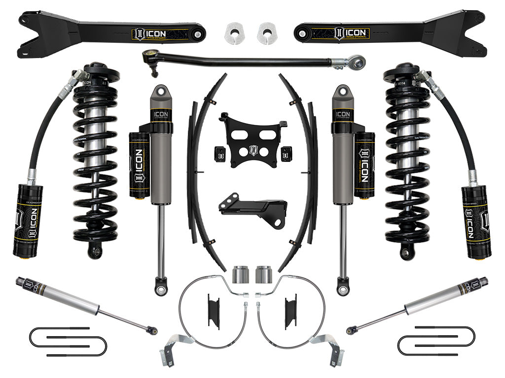 ICON 2023 Ford F-250/F-350 Super Duty 4WD, 4-5.5" Lift, Stage 4 Coilover Conversion System w/ Radius Arms & Expansion Packs K63174RL