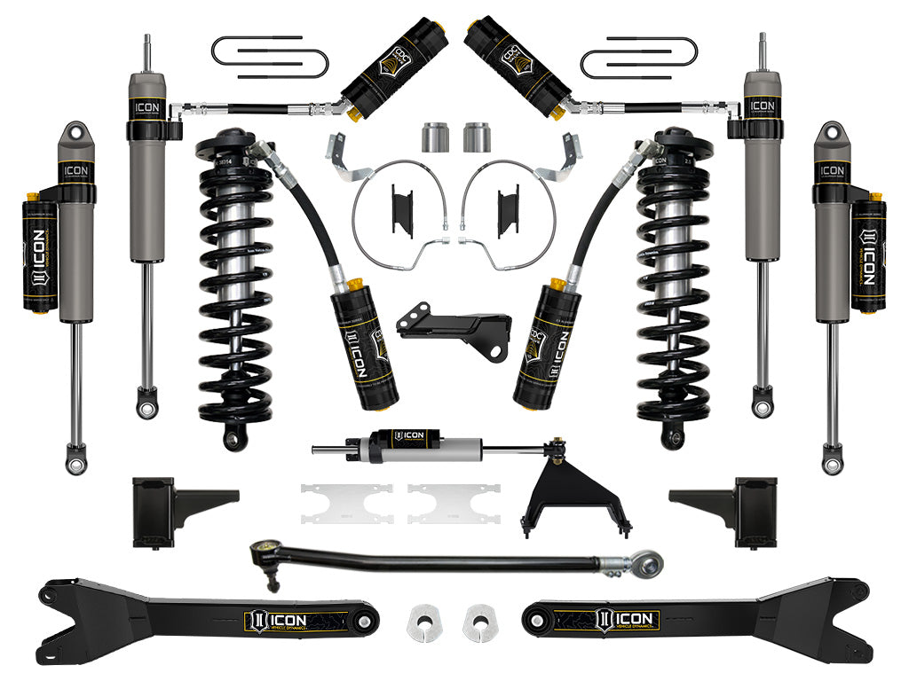 ICON 2023-2024 Ford F-250/F-350 Super Duty 4WD, 4-5.5" Lift, Stage 7 Coilover Conversion System w/ Radius Arms K63177R