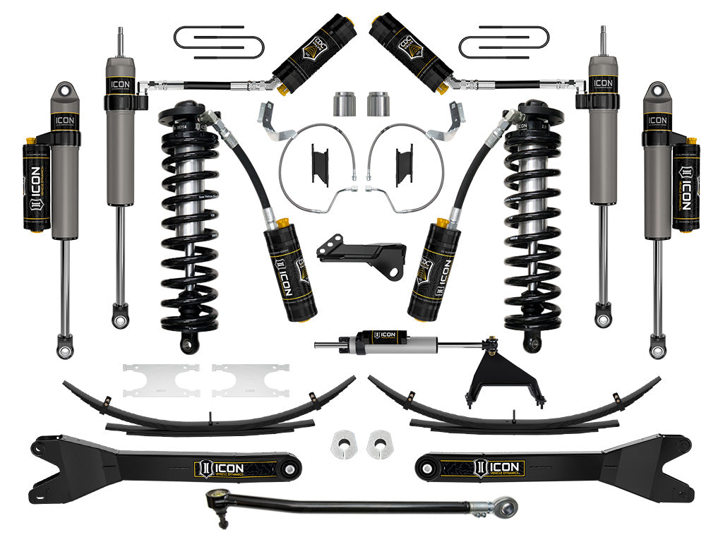 ICON 2023 Ford F-250/F-350 Super Duty 4WD, 4-5.5" Lift, Stage 7 Coilover Conversion System w/ Radius Arms & Expansion Packs K63177RL