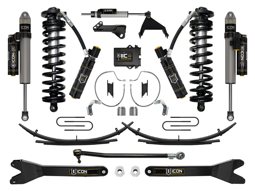 ICON 2023 Ford F-250/F-350 Super Duty 4WD, 4-5.5" Lift, Stage 8 Coilover Conversion System w/ Radius Arms & Expansion Packs K63178RL