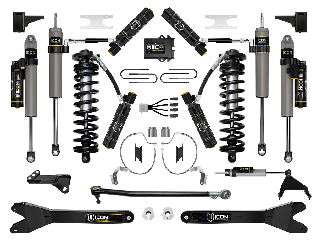 ICON 2023 Ford F-250/F-350 Super Duty 4WD, 4-5.5" Lift, Stage 9 Coilover Conversion System w/ Radius Arms K63179R