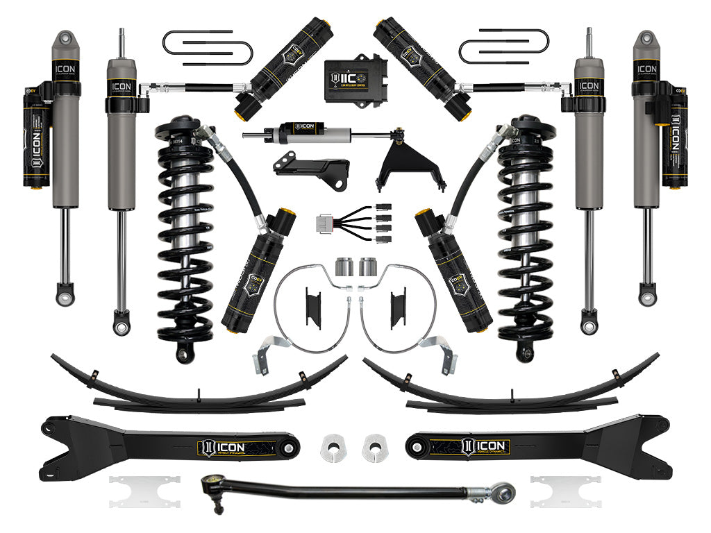 ICON 2023 Ford F-250/F-350 Super Duty 4WD, 4-5.5" Lift, Stage 9 Coilover Conversion System w/ Radius Arms & Expansion Packs K63179RL
