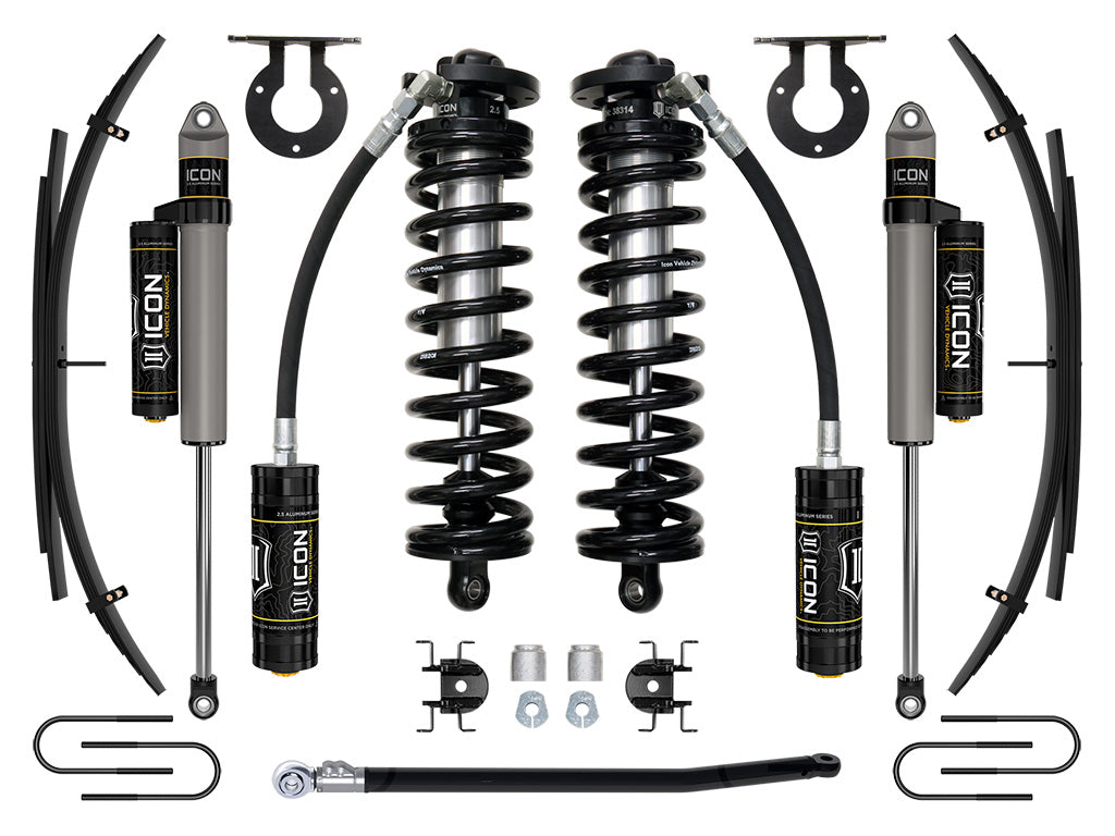 ICON 08-10 Ford F250/F350, 2.5-3" Lift, Stage 3 Coilover System w/ Leaf Springs K63183