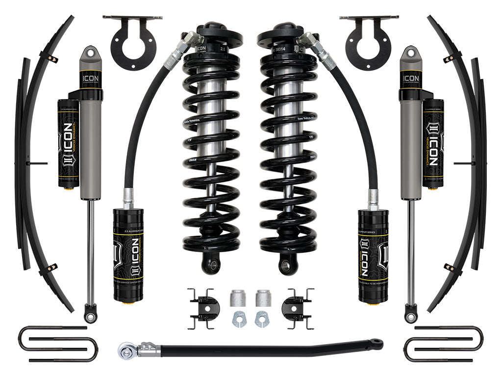 ICON 11-16 Ford F250/F350, 2.5-3" Lift, Stage 3 Coilover System w/ Leaf Springs K63193