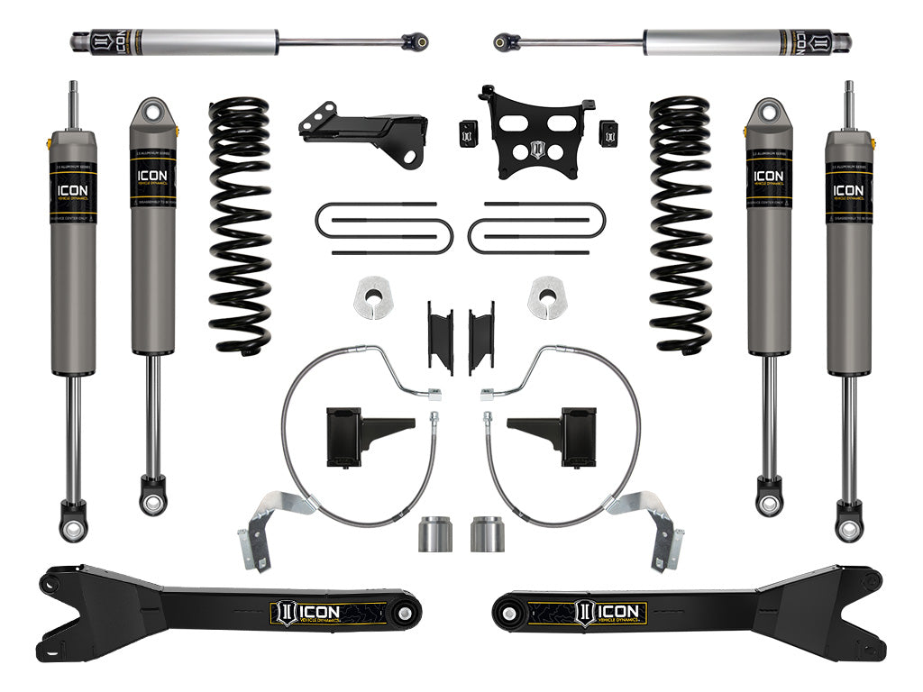 ICON 2023 Ford F-250/F-350 Super Duty 4WD Gas, 4.5" Lift, Stage 3 Suspension System w/ Radius Arms K64533R