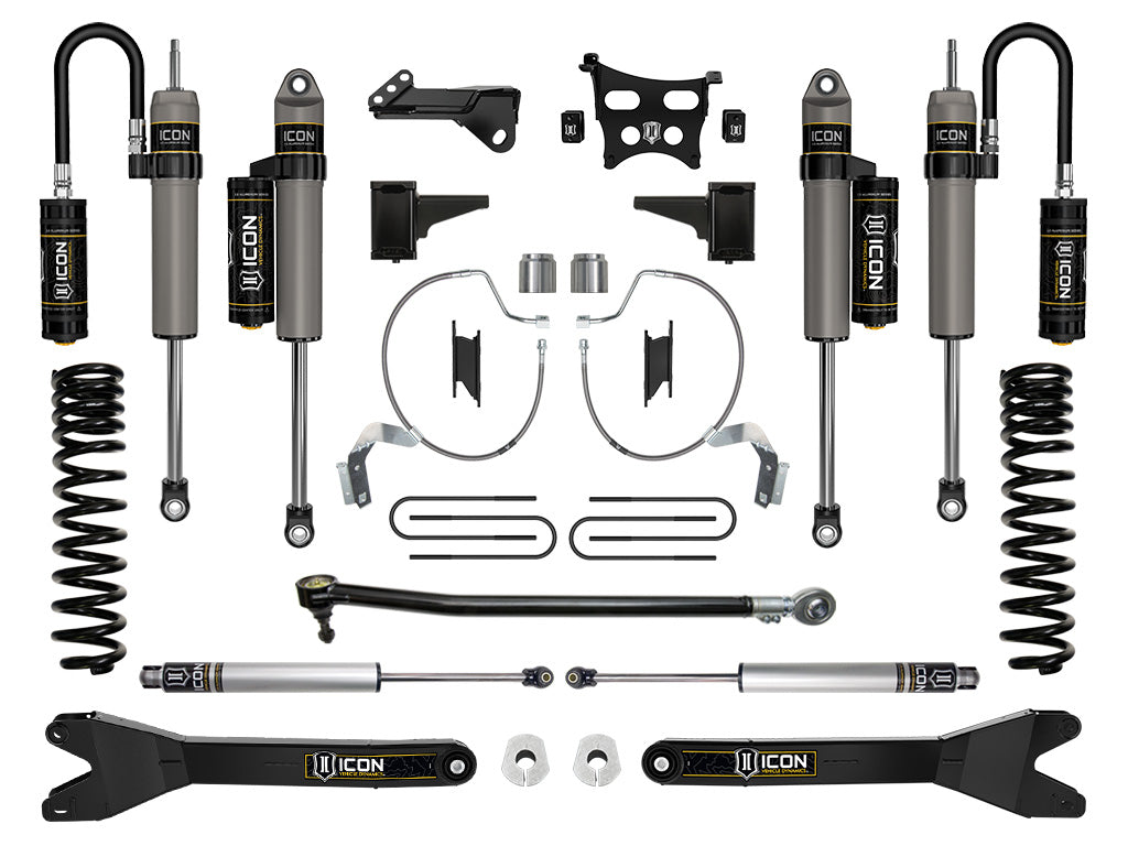 ICON 2023 Ford F-250/F-350 Super Duty 4WD Diesel, 4.5" Lift, Stage 4 Suspension System w/ Radius Arms K64544R