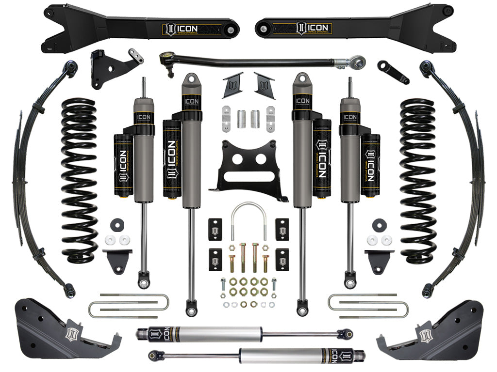 ICON 2017-2022 Ford F250/F350, 7" Lift, Stage 4 Suspension System, w/Radius Arm k67114r