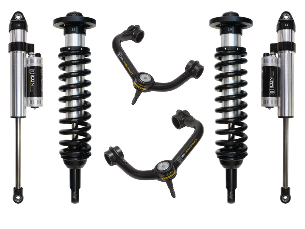 ICON 04-08 FORD F150 2WD 0-2.63" STAGE 4 SUSPENSION SYSTEM W TUBULAR UCA k93033t