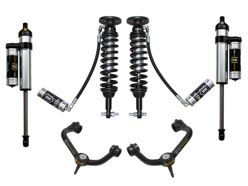 ICON 2014 FORD F150 4WD 1.75-2.63" STAGE 4 SUSPENSION SYSTEM W TUBULAR UCA k93064t
