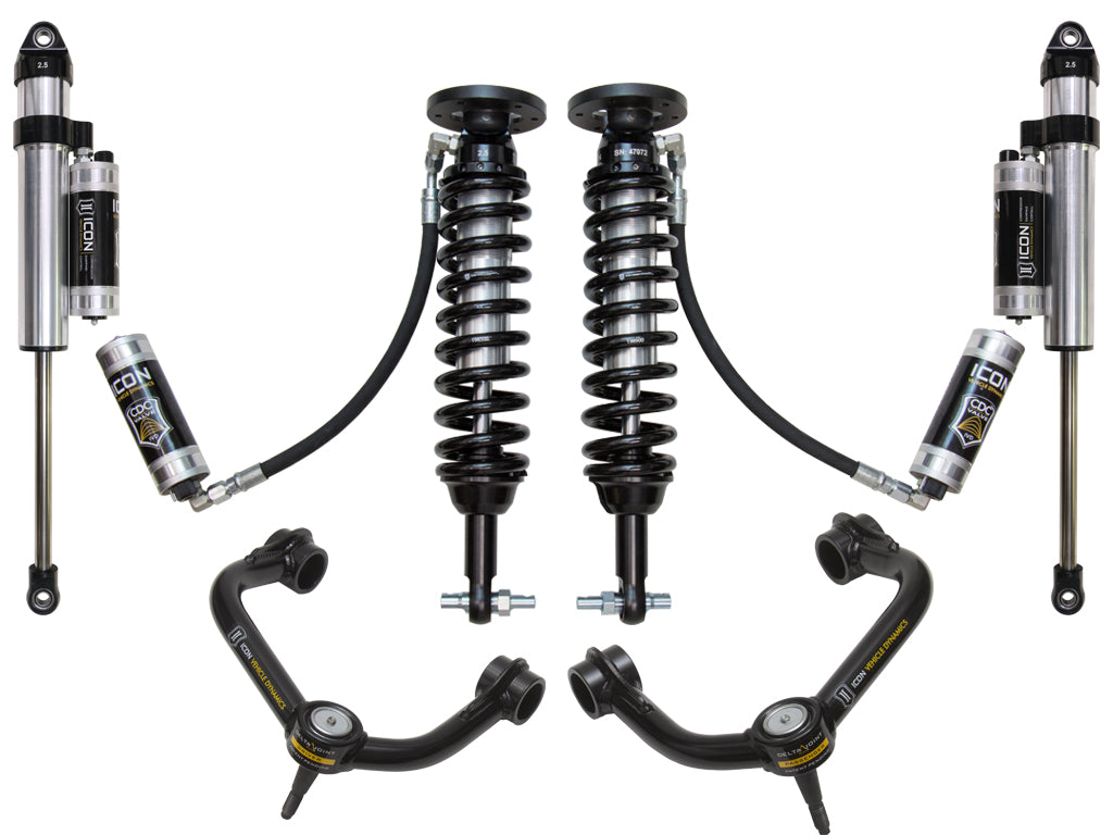 ICON 2015-2020 FORD F150 4WD 2-2.63" STAGE 5 SUSPENSION SYSTEM W TUBULAR UCA k93085t