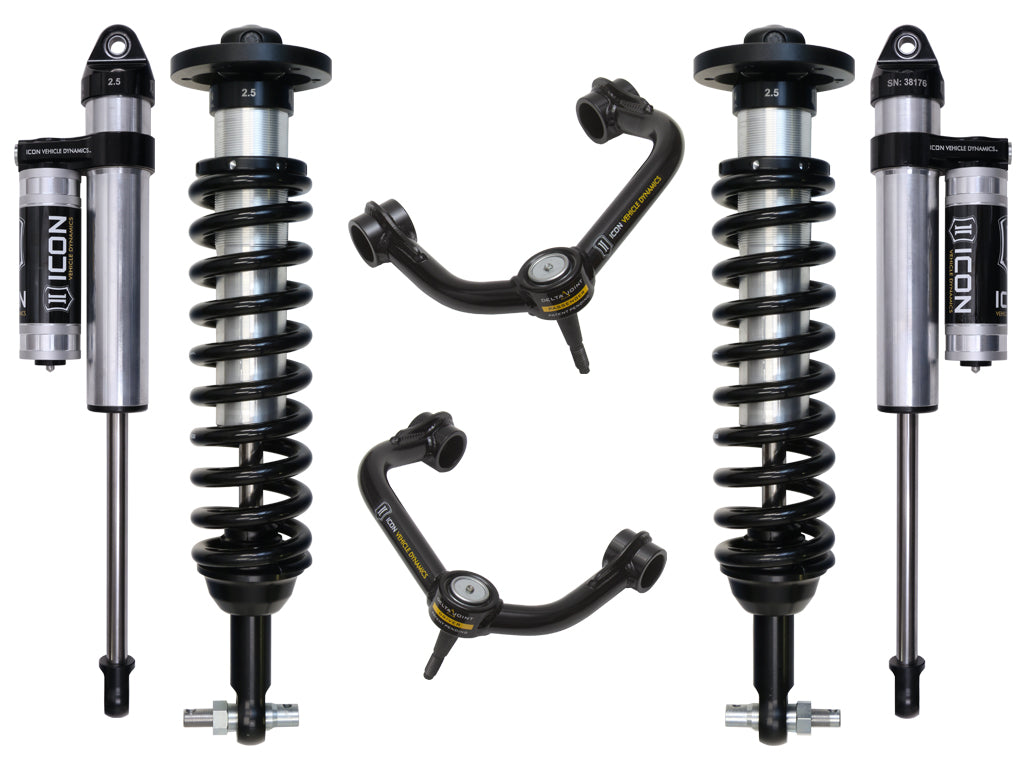 ICON 2015-2020 FORD F150 2WD 0-3" STAGE 3 SUSPENSION SYSTEM W TUBULAR UCA k93093t