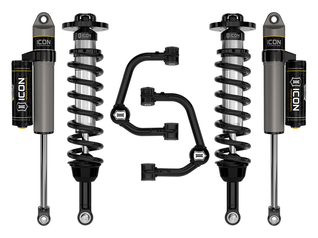 ICON 2021-2023 Ford F-150 4WD, 2.75-3.5" Lift, Stage 2 Suspension System, Tubular UCA K93132T