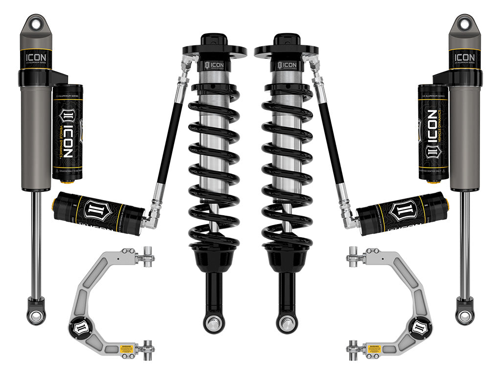 ICON 2021-2024 Ford F-150 4WD, 2.75-3.5" Lift, Stage 3 Suspension System, Billet K93133