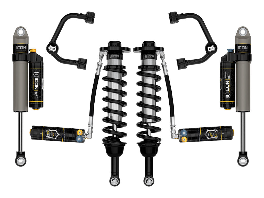 ICON 2021-2024 Ford F-150 4WD, 2.75-3.5" Lift, Stage 4 Suspension System, Tubular, CDXS k93134td