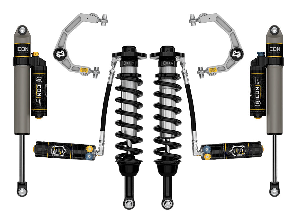 ICON 2021-2024 Ford F-150 Tremor, 2.5-3" Lift, Stage 4 Suspension System, Billet, CDXS k93164d