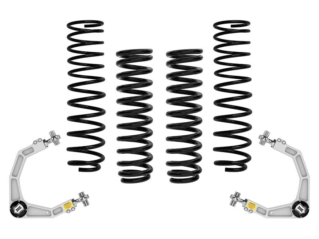ICON 2021-2024 Ford F-150 Raptor, 2-2.25" Lift, Stage 2 Suspension System, Overland Rear Springs K93172X